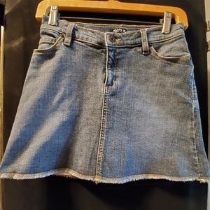 Allen B Denim Mini Skirt